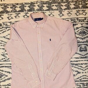 Ralph Lauren 
Size: L
Color: red,white and Blue pinstripes